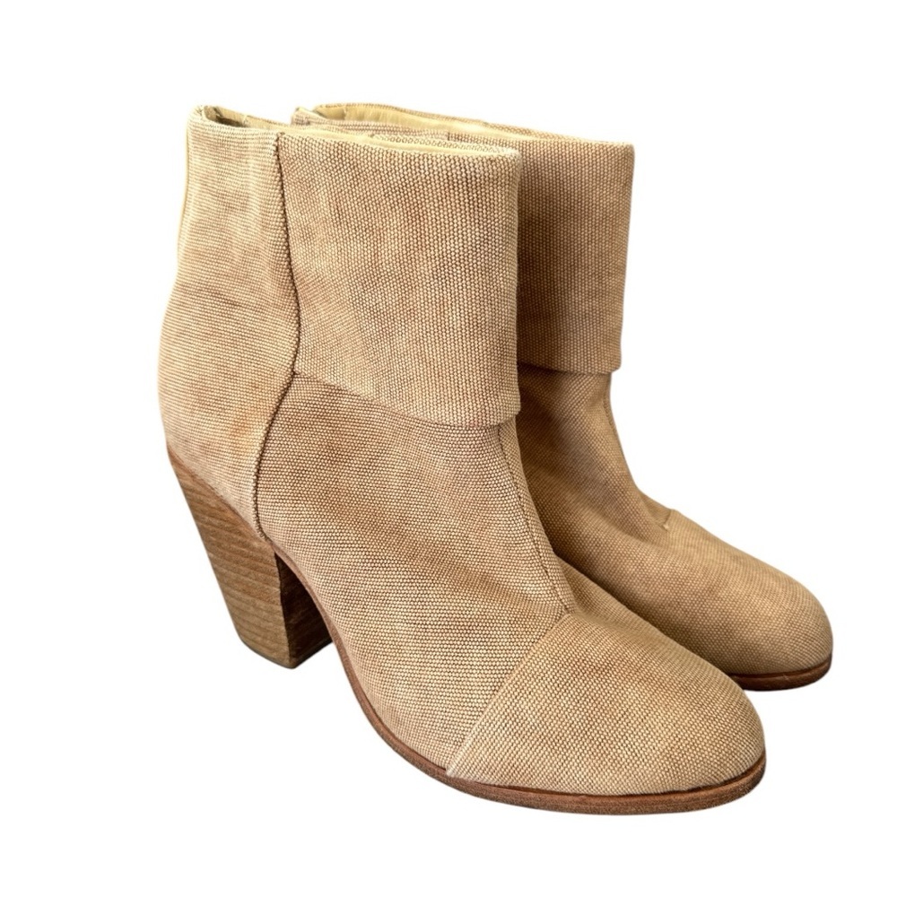 Rag & Bone Newbury Ankle Bootie In Camel Canvas S… - image 1